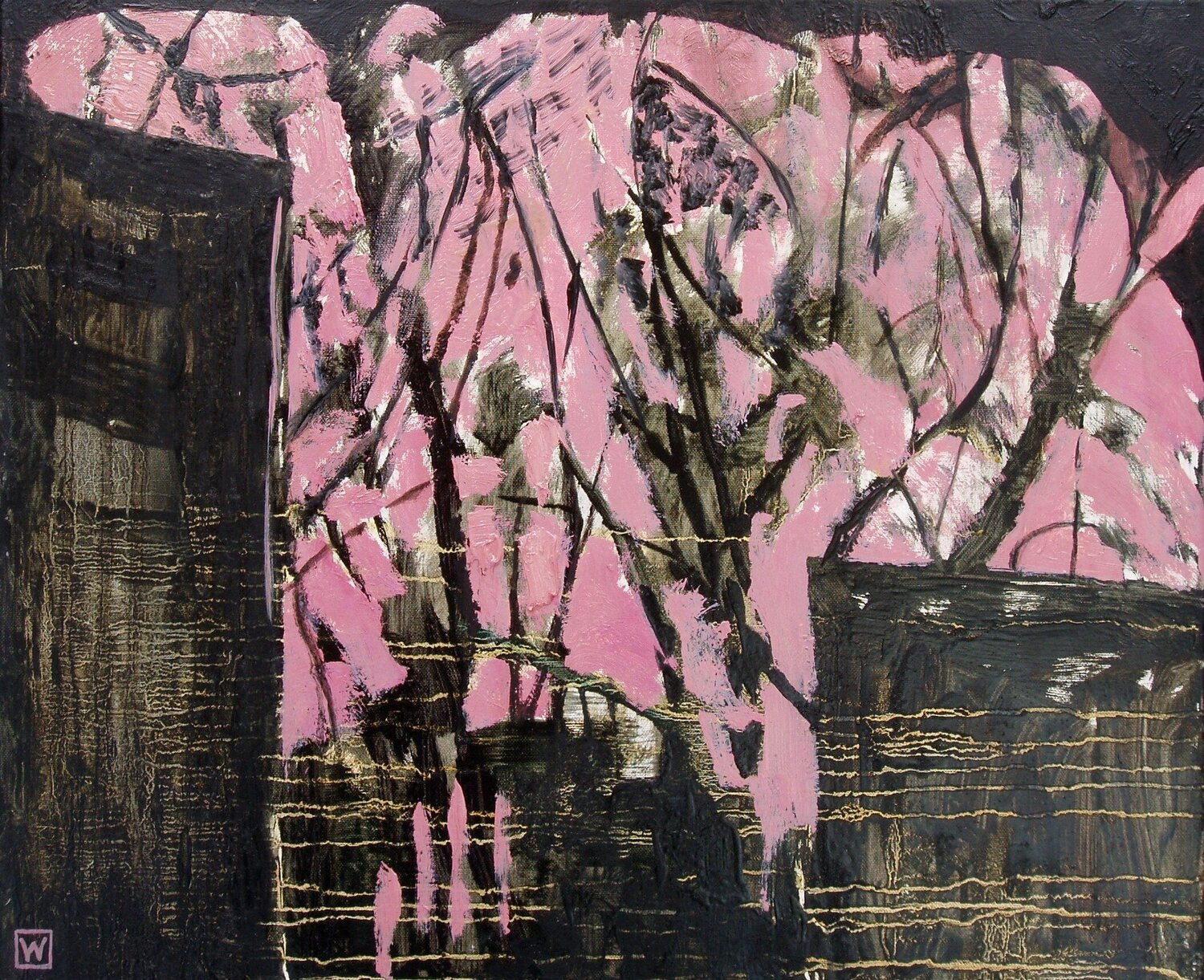Night Dreams On Brazylijska Street Weronika Raczynska Dipinto originale in vendita