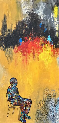 Intro-Inspection Act 2 by Amogh Katyayan, Painting for Sale on Singulart