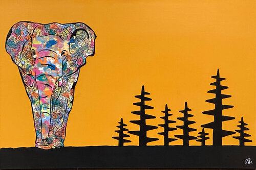 The Intelligent One - Act 1 di Amogh Katyayan, Pittura in vendita su Singulart