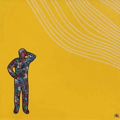 The Witness - Act 7 by Amogh Katyayan, Painting for Sale on Singulart