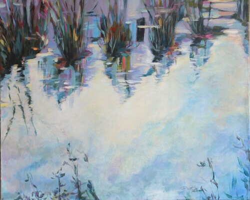 Reflets 2 par Anne-Marie Molénat-Ponté, Peinture en vente sur Singulart