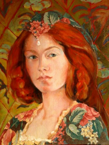 Portrait de femme 1 von Anne-Marie Molénat-Ponté, Malerei kaufen auf Singulart