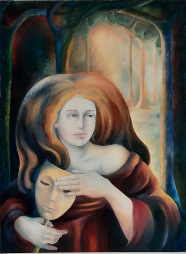 La Comédienne von Anne-Marie Molénat-Ponté, Malerei kaufen auf Singulart