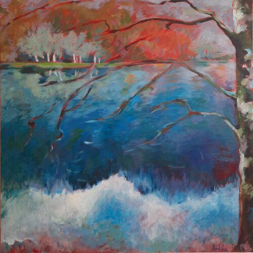 Entre ciel et terre von Anne-Marie Molénat-Ponté, Malerei kaufen auf Singulart