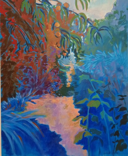 C'est un trou de verdure... di Anne-Marie Molénat-Ponté, Pittura in vendita su Singulart