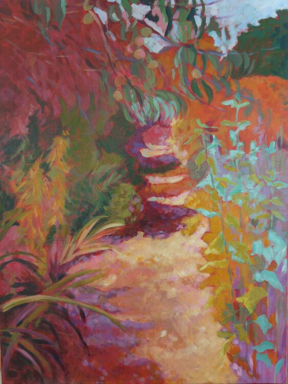 Le chemin au fond du jardin Anne-Marie Molénat-Ponté