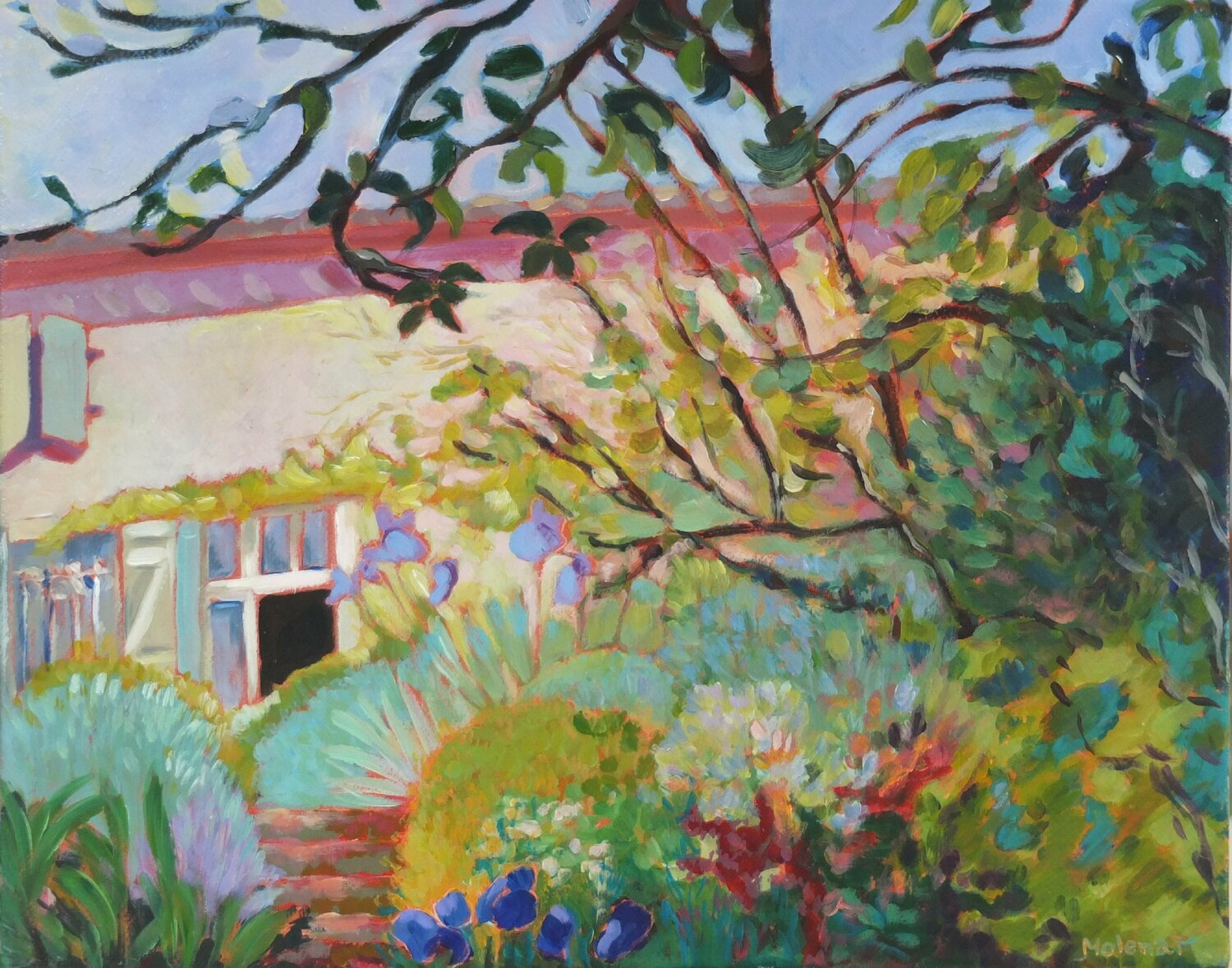 Le Moulin Anne-Marie Molénat-Ponté Originalgemälde zu verkaufen