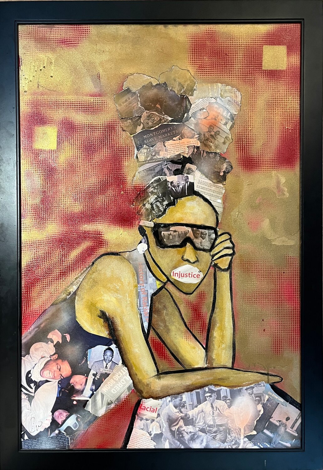 She Wears History No. 2 Luther Wright Dipinto originale in vendita