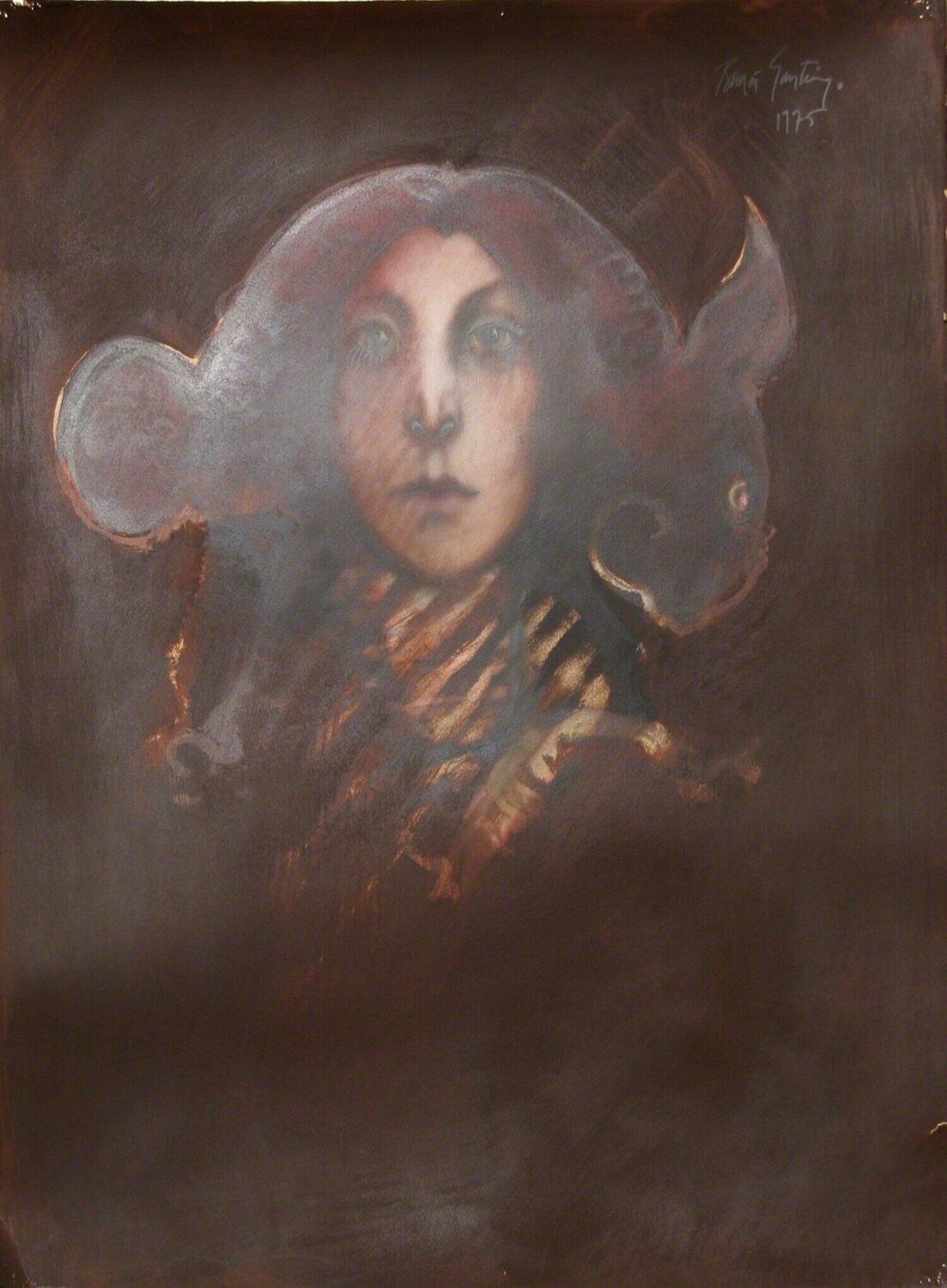 Rabbit - Hare Ramon Santiago Dipinto originale in vendita