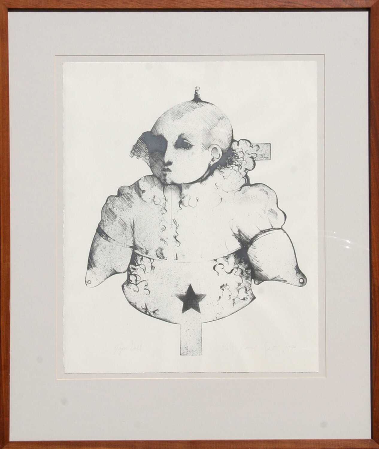 Paper Doll Ramon Santiago Print for sale