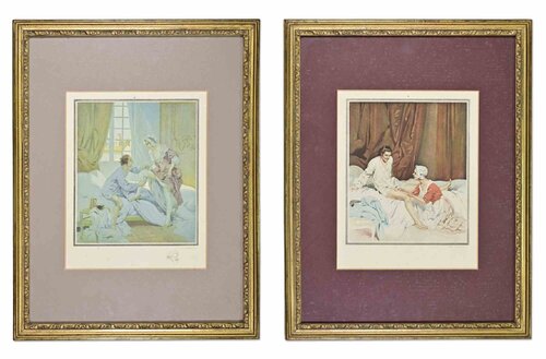 Two Erotic Scenes by Unknown Artist, Print for Sale on Singulart