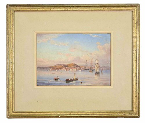 View of the Gulf of Naples von Unknown Artist, Malerei kaufen auf Singulart