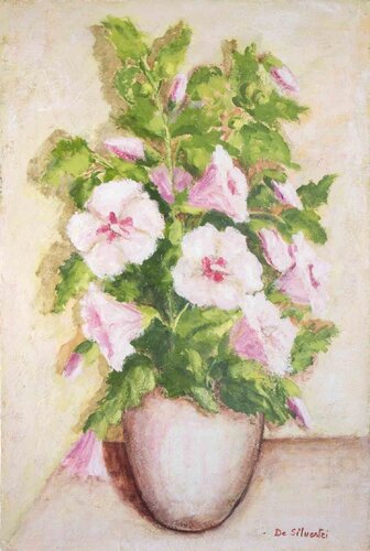 Vase of Flowers van Unknown Artist, Schilderij te koop op Singulart