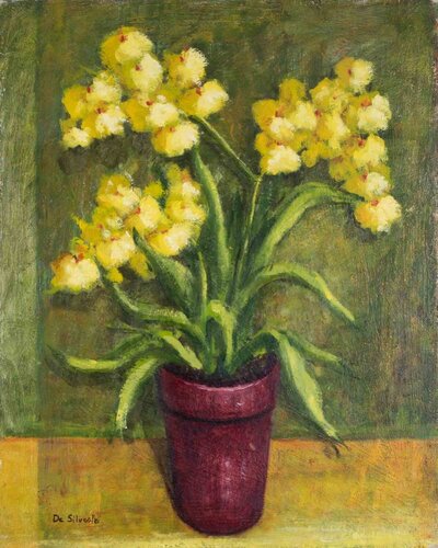 Vase of Flowers di Unknown Artist, Pittura in vendita su Singulart