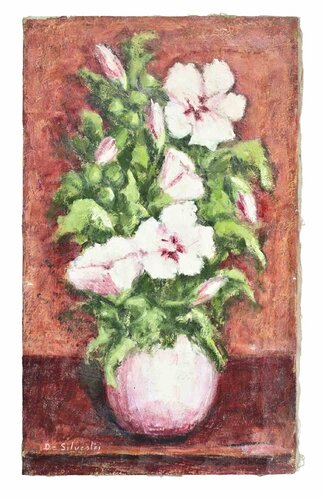 Vase of Flowers van Unknown Artist, Schilderij te koop op Singulart