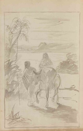The Flight into Egypt di Unknown Artist, Opera su carta in vendita su Singulart