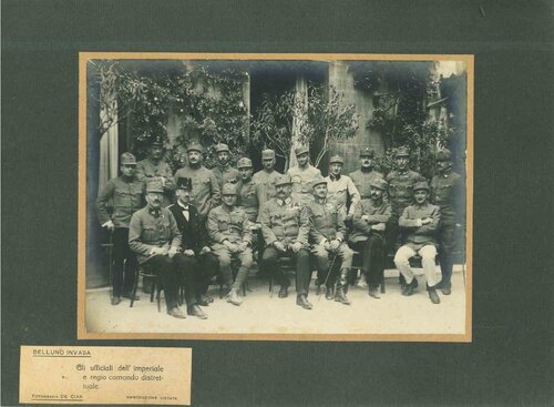 Invasion of Belluno - The District Command Officers van Unknown Artist, Fotografie te koop op Singulart