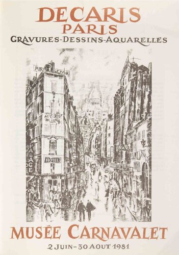 Vintage Poster of Albert Decaris' Exhibition in Paris by Unknown Artist, Print for Sale on Singulart