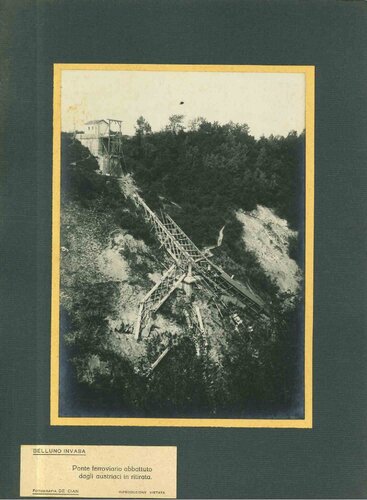 Invasion of Belluno - Railway Bridge Blown Up by Fleeing Austrian Troops van Unknown Artist, Fotografie te koop op Singulart