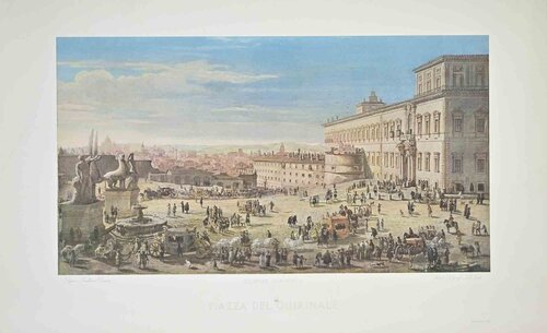 View of Piazza del Quirinale von Unknown Artist, Druck kaufen auf Singulart