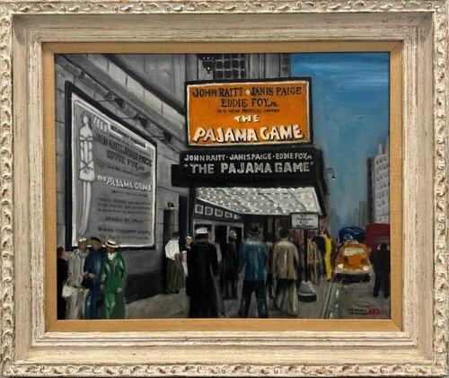 Janis Paige "Pajama Game" Tony Award Best Broadway Musical Hollywood Star van Unknown Artist, Schilderij te koop op Singulart