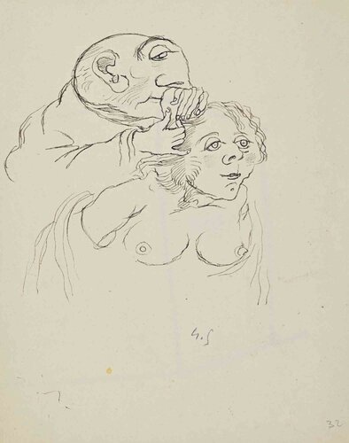Figures by Unknown Artist, Work on Paper for Sale on Singulart