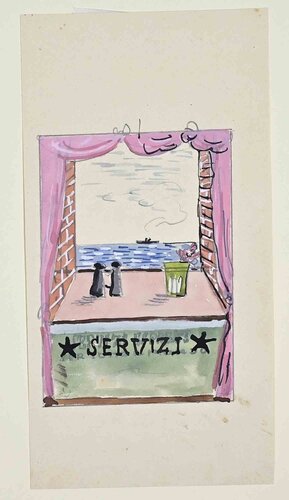 Servizi van Unknown Artist, Werk op papier te koop op Singulart