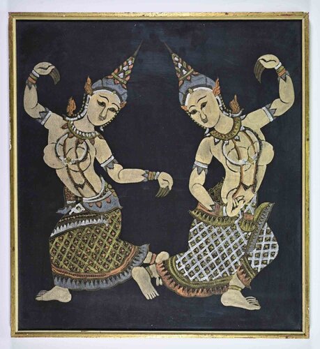 Pair of Thai Dancers von Unknown Artist, Andere Medien kaufen auf Singulart