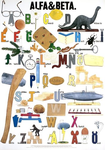 Swedish Alphabet by Unknown Artist, Print for Sale on Singulart