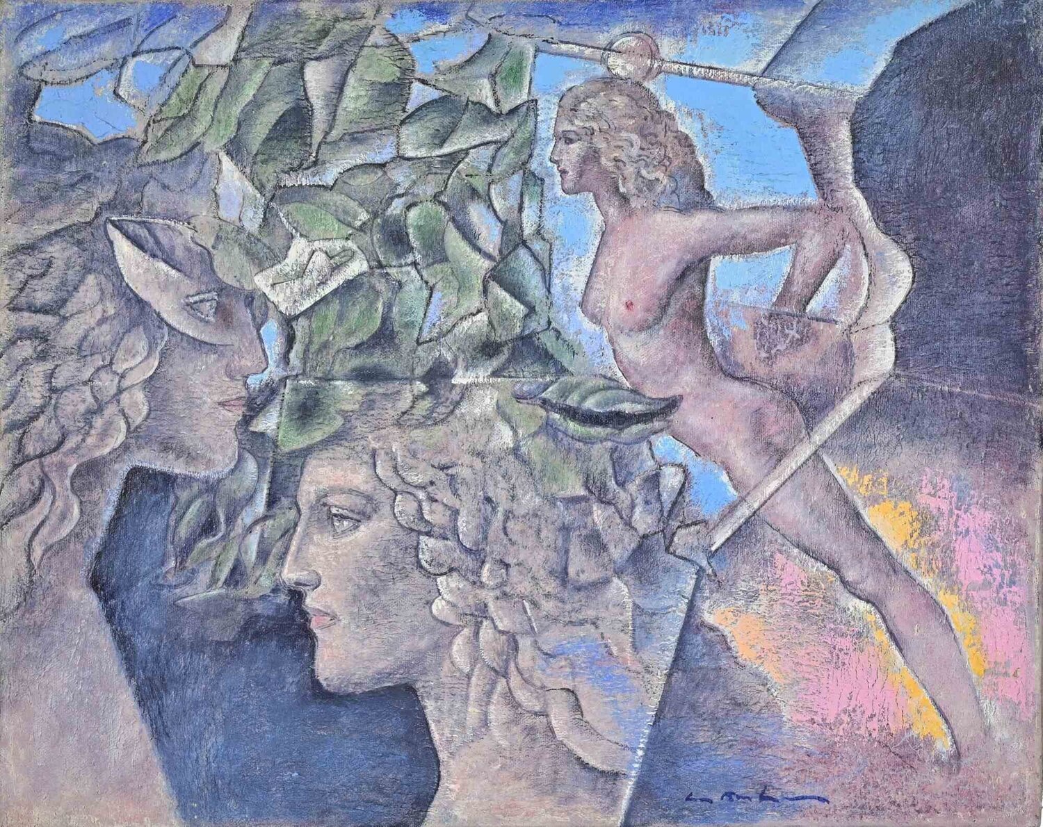 Symbiosis Between the Leaves Unknown Artist