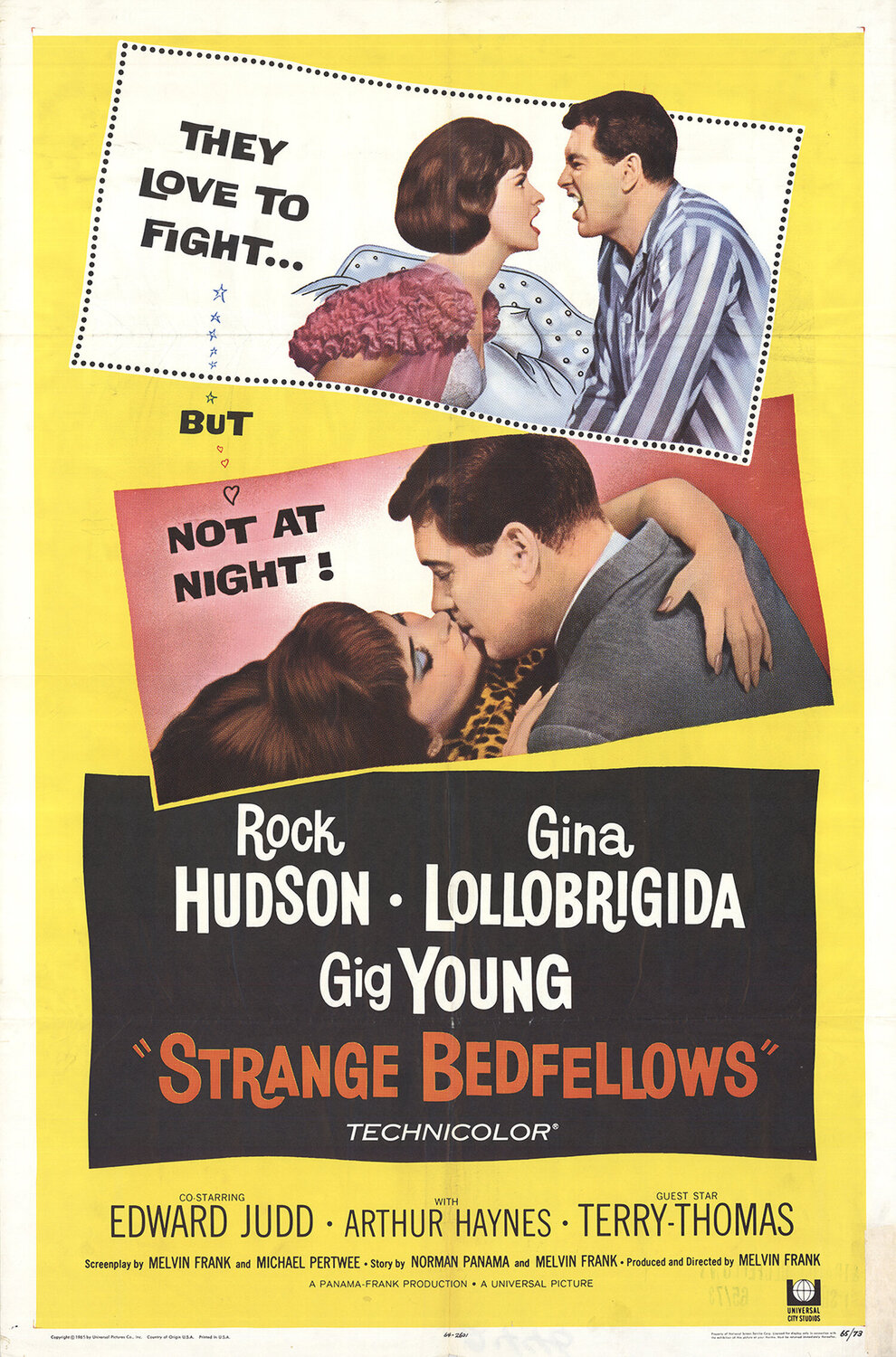 Strange Bedfellows - 1965 Lithograph 41" x 27" Unknown Artist Stampa in vendita