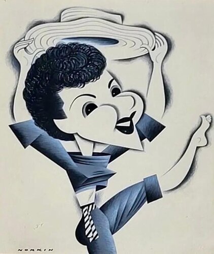 Mary Martin "South Pacific" Broadway Musical Theatre Caricature Tony Award van Sam Norkin, Werk op papier te koop op Singulart