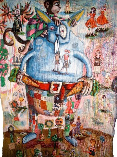 Pay Attention to Where You are Going van Carol Powell, Textiel te koop op Singulart