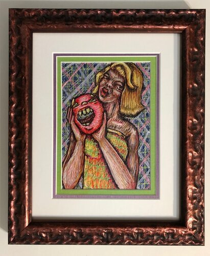 Donuts Are A Girl's Best Friend by Carol Powell, Textile for Sale on Singulart