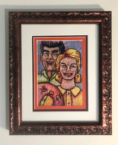 Happy Family par Carol Powell, Oeuvre textile en vente sur Singulart
