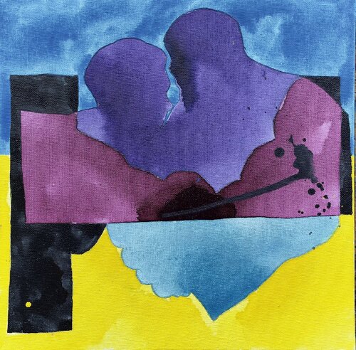 Käepigistus Ukraine 3 par Juri Koll, Peinture en vente sur Singulart