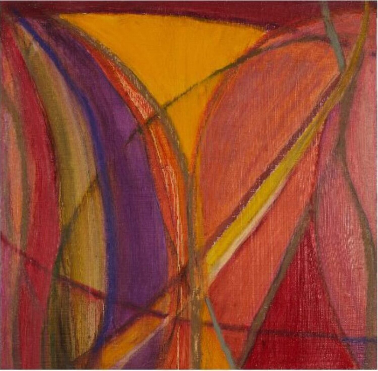 Homage to Color: Mauve Susan Moss Originalgemälde zu verkaufen