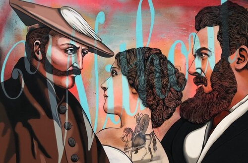 Feast and Famine van Mike Maxwell, Schilderij te koop op Singulart