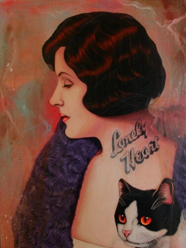 Lonely Hearts van Mike Maxwell, Schilderij te koop op Singulart