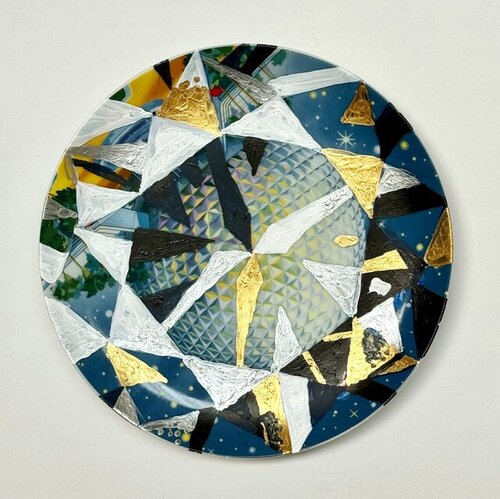 ‘Ishum’ Round-cut Sapphire by S. P. Harper, Painting for Sale on Singulart