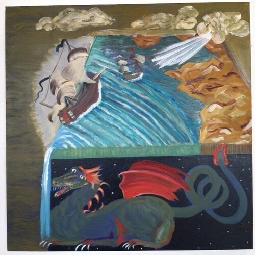 The World Is Flat van Susan Lizotte, Schilderij te koop op Singulart