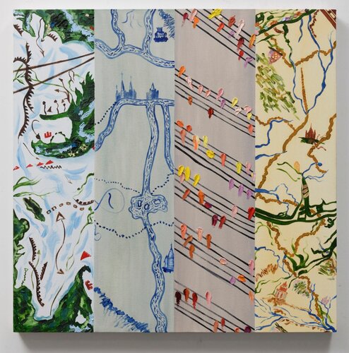Spring Map Lost World van Susan Lizotte, Schilderij te koop op Singulart