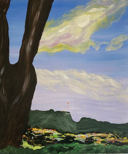 Hollywood Hills par Susan Lizotte, Peinture en vente sur Singulart