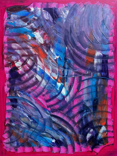 Raspberry Beret di Kimberly Dawnly, Pittura in vendita su Singulart