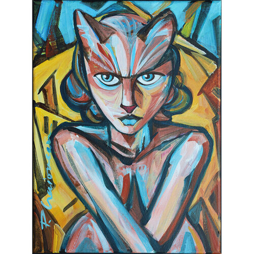 Urban Sphinx par Paula Craioveanu, Peinture en vente sur Singulart