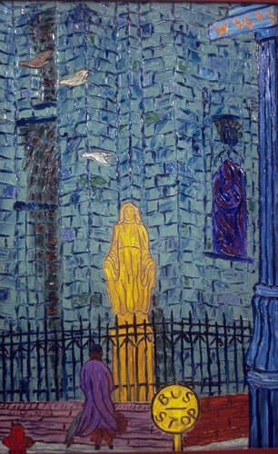 A Supplicant Beseeches a Stone Outside a Sepulchre of God's de Gregory Horndeski, Pintura a la venta en Singulart