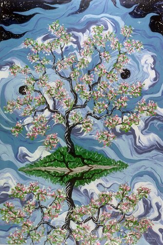 Island in Spring di Gregory Horndeski, Pittura in vendita su Singulart