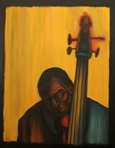 Paul Chambers Played in Detroit van Luis Miguel Anaya, Schilderij te koop op Singulart