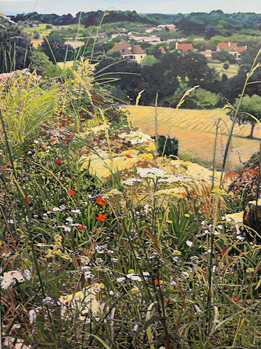 Kangaroo Paws Near Saldaga by Marjorie Moskowitz, Painting for Sale on Singulart