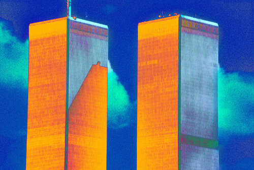 Twin towers in yellow mood CHRISTIAN GOETGHEBEUR